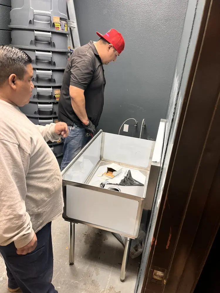Commercial plumbing and sink installation in Millville